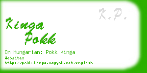 kinga pokk business card